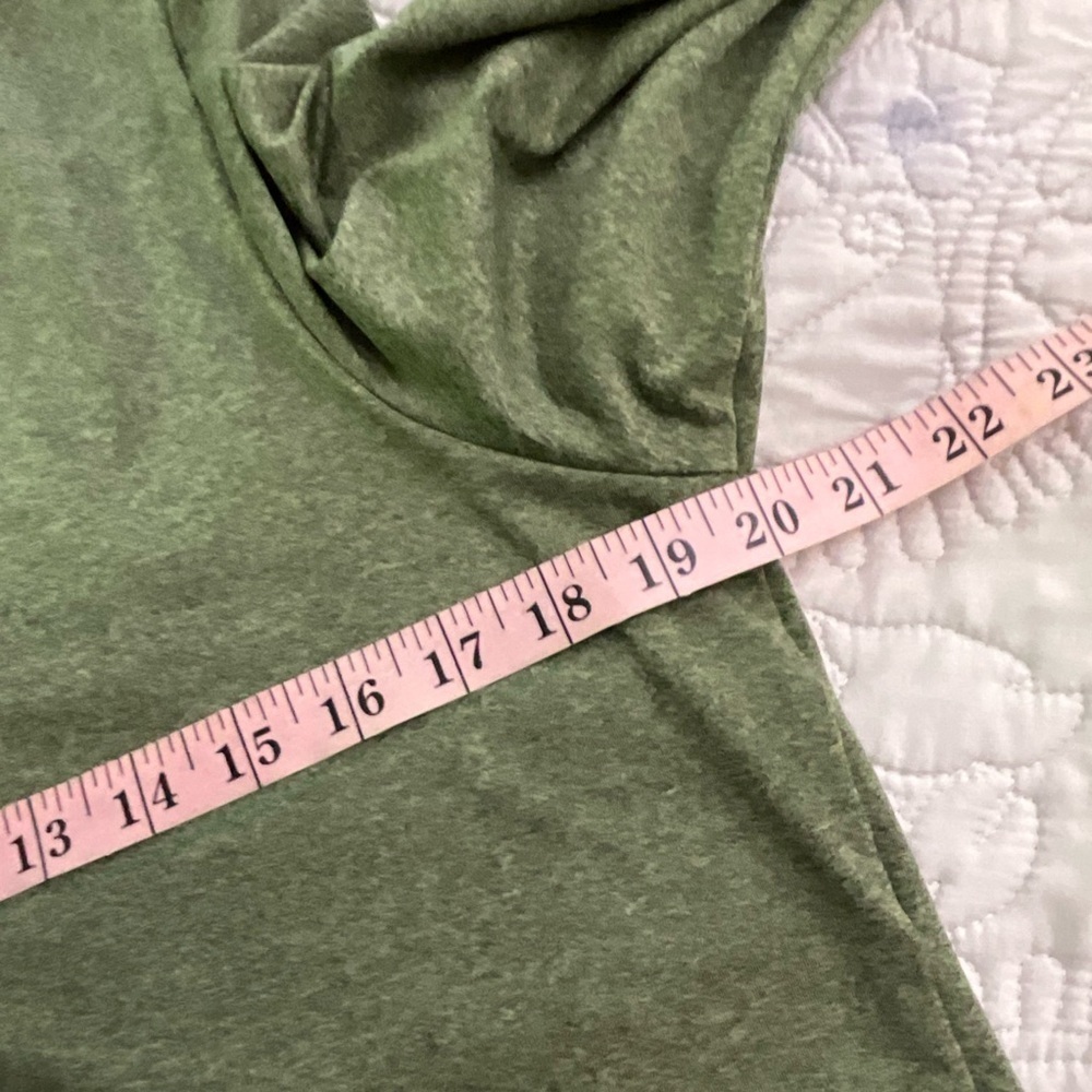 Mixed Media Patchwork Boho Tunic Top or Dress Olive Green Pink Floral Large - Picture 4 of 10